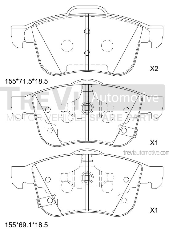 TREVI AUTOMOTIVE PF1460 Kit...