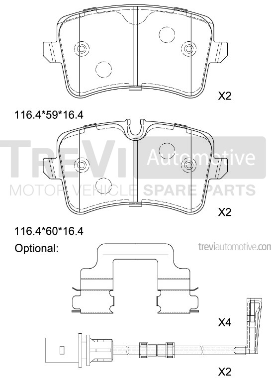 TREVI AUTOMOTIVE PF1481 Kit...