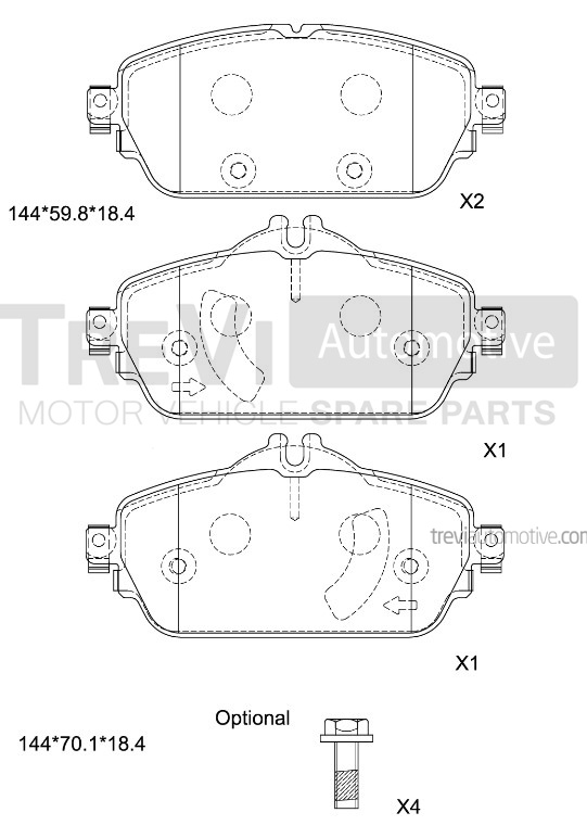 TREVI AUTOMOTIVE PF1534 Kit...