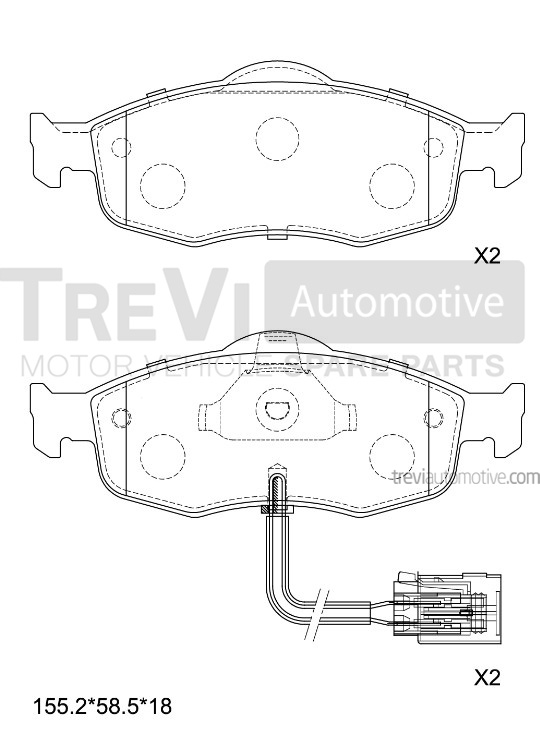 TREVI AUTOMOTIVE PF1576 Kit...