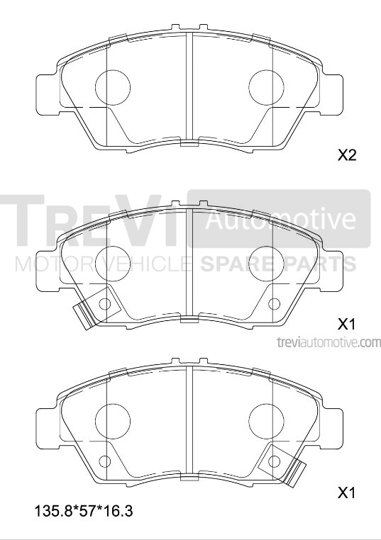 TREVI AUTOMOTIVE PF1577 Kit...