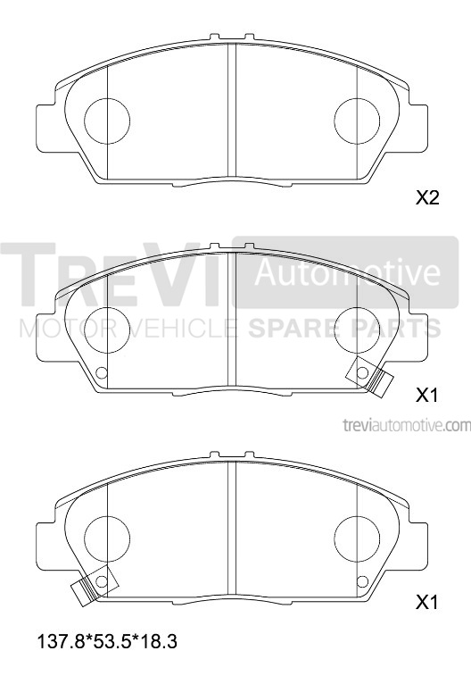 TREVI AUTOMOTIVE PF1603 Kit...