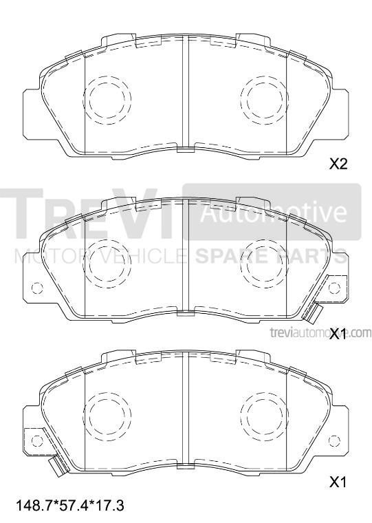 TREVI AUTOMOTIVE PF1604 Kit...