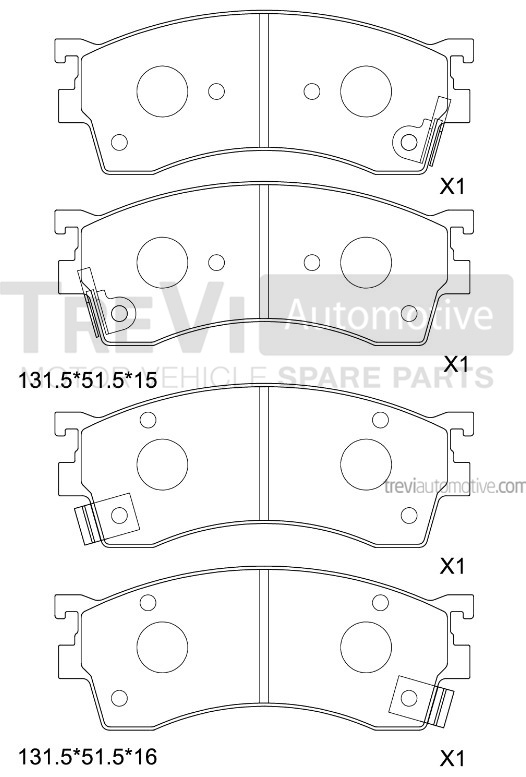 TREVI AUTOMOTIVE PF1609 Kit...