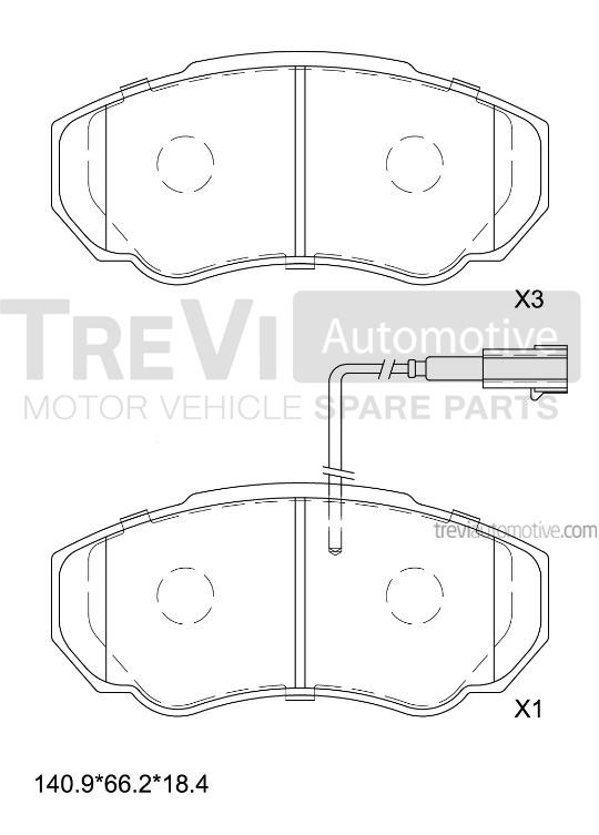 TREVI AUTOMOTIVE PF1628 Kit...