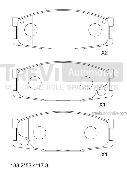 TREVI AUTOMOTIVE PF1640 Kit...