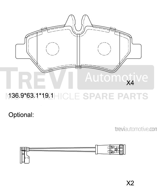 TREVI AUTOMOTIVE PF1646 Kit...