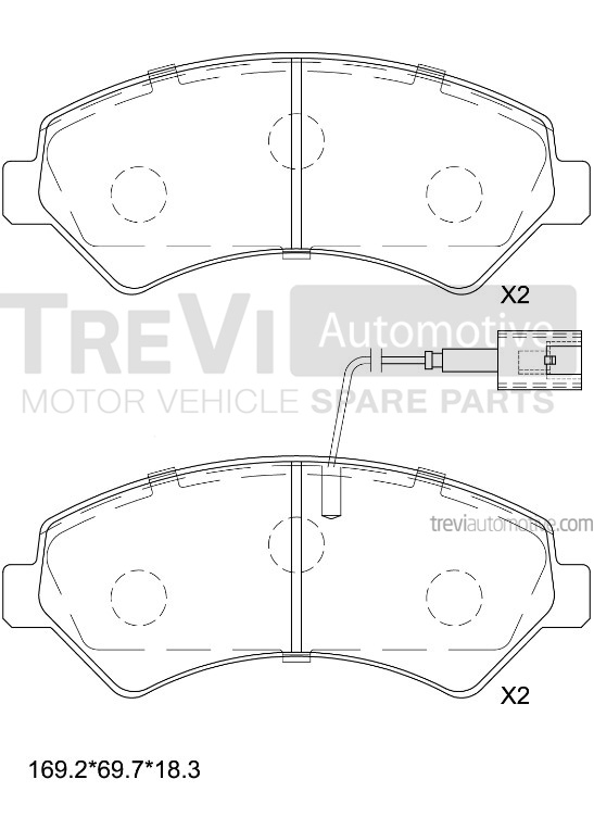 TREVI AUTOMOTIVE PF1650 Kit...