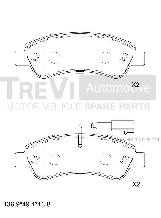 TREVI AUTOMOTIVE PF1651 Kit...