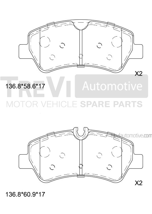 TREVI AUTOMOTIVE PF1670 Kit...