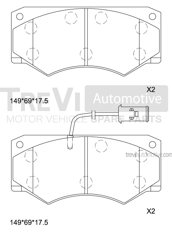 TREVI AUTOMOTIVE PF1675 Kit...