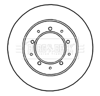 BORG & BECK BBD4812 Δισκόπλακα for LAND ROVER