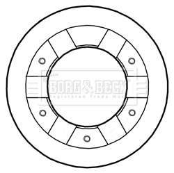 BORG & BECK BBD5291 Δισκόπλακα