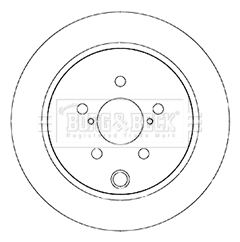BORG & BECK BBD5345 Δισκόπλακα
