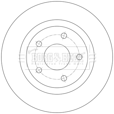 BORG & BECK BBD5620 Δισκόπλακα