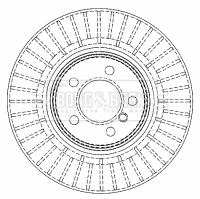 BORG & BECK BBD5919S Δισκόπλακα for LAND ROVER