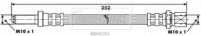BORG & BECK BBH6391 Ελαστικός σωλήνας συμπλέκτη for LAND ROVER
