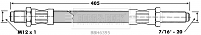 BORG & BECK BBH6395 Ελαστικός σωλήνας συμπλέκτη for LAND ROVER