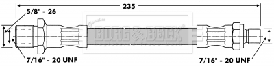 BORG & BECK BBH6528 Ελαστικός σωλήνας συμπλέκτη for MG