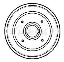 BORG & BECK BBR7085 Ταμπούρο for OPEL VAUXHALL