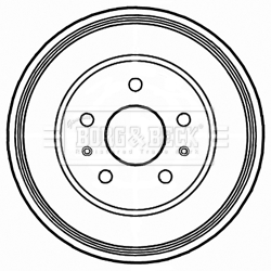 BORG & BECK BBR7212 Ταμπούρο