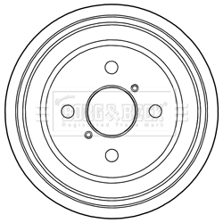 BORG & BECK BBR7217 Ταμπούρο