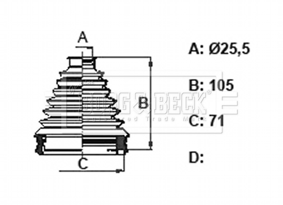 BORG & BECK BCB6318 Trilobe...
