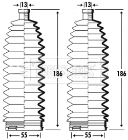 BORG & BECK BSG3360 Σετ φούσκες, τιμόνι for RENAULT