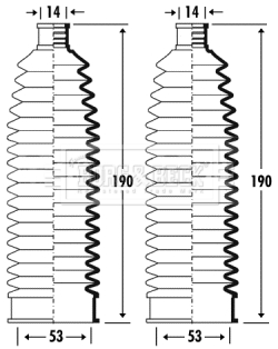 BORG & BECK BSG3362 Σετ φούσκες, τιμόνι for RENAULT