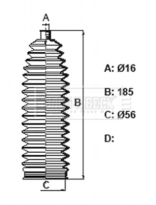 BORG & BECK BSG3431 Σετ φούσκες, τιμόνι for LAND ROVER