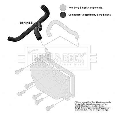 BORG & BECK BTH1458 Hose, crankcase ventilation for FORD