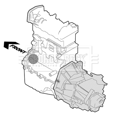 BORG & BECK BEM3634 Mounting, engine for MERCEDES-BENZ