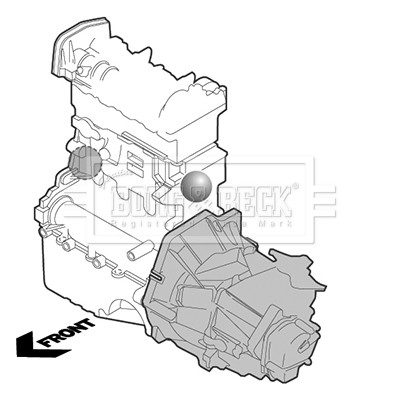 BORG & BECK BEM4475 Mounting, engine for MERCEDES-BENZ