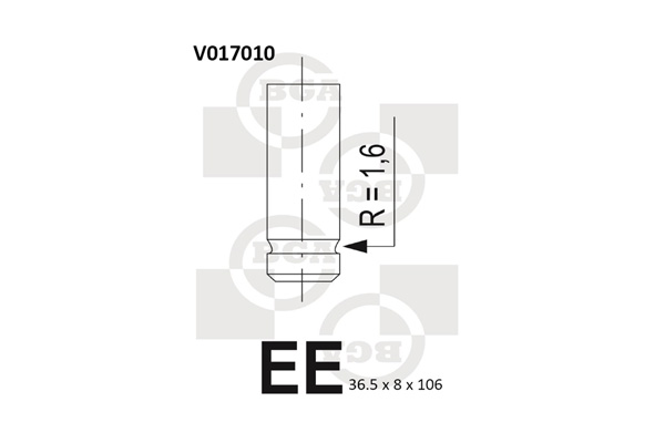 BGA V017010 Βαλβίδα εξαγωγής
