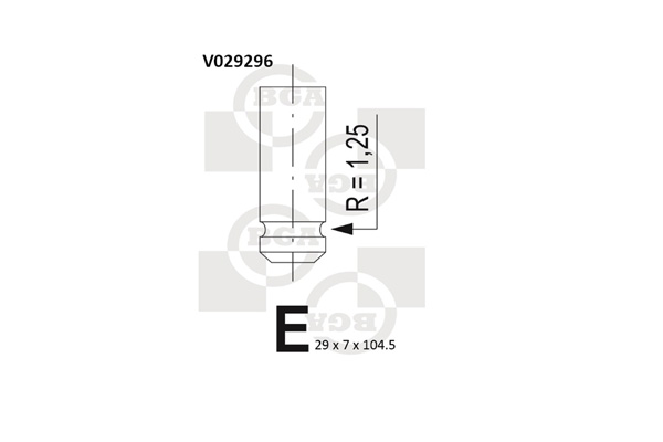 BGA V029296 Βαλβίδα εξαγωγής