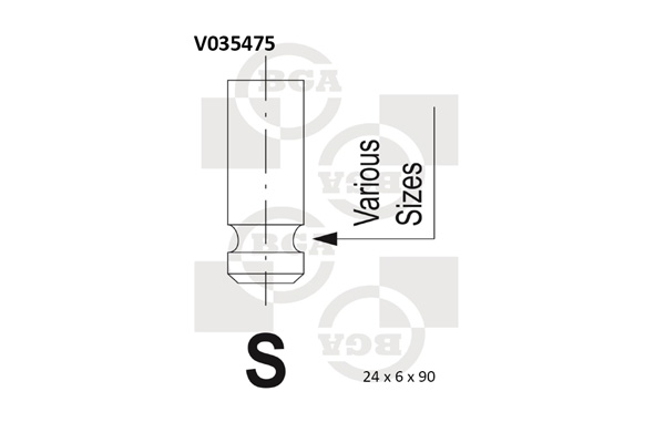 BGA V035475 Βαλβίδα εξαγωγής