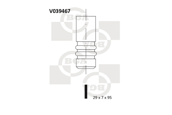 BGA V039467 Βαλβίδα εξαγωγής