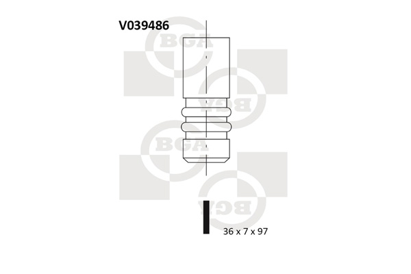 BGA V039486 Βαλβίδα εισαγωγής