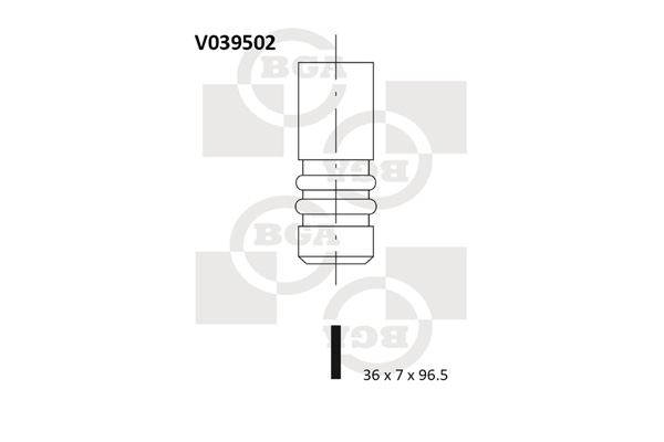 BGA V039502 Βαλβίδα εισαγωγής