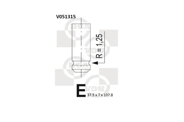 BGA V051315 Βαλβίδα εισαγωγής
