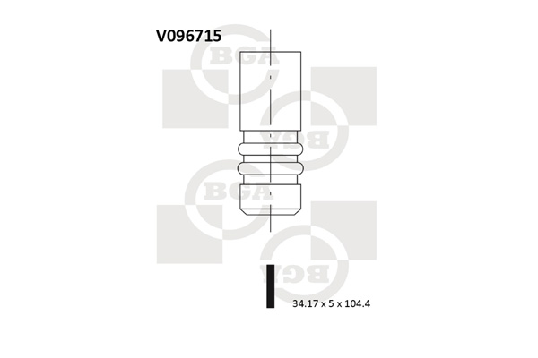 BGA V096715 Βαλβίδα εισαγωγής