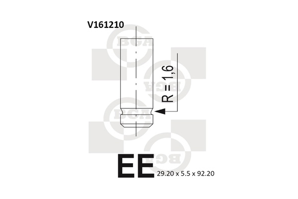 BGA V161210 Βαλβίδα εισαγωγής