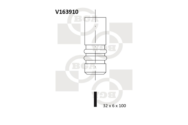 BGA V163910 Βαλβίδα εισαγωγής