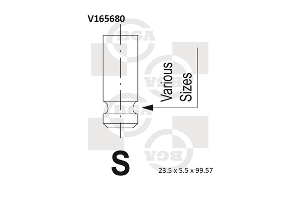 BGA V165680 Βαλβίδα εισαγωγής