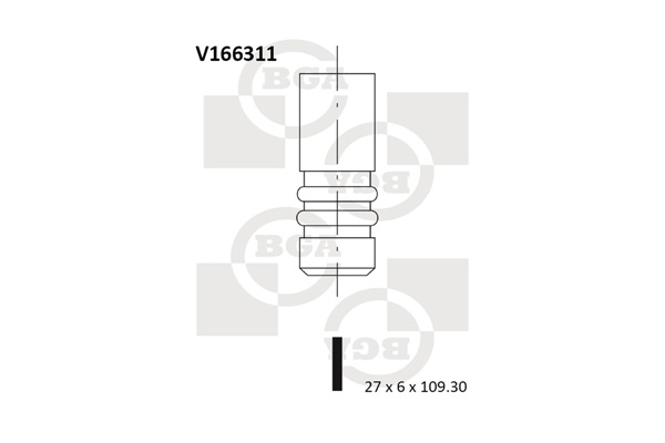 BGA V166311 Βαλβίδα εξαγωγής