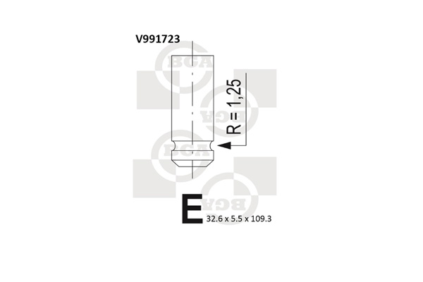 BGA V991723 Βαλβίδα εισαγωγής