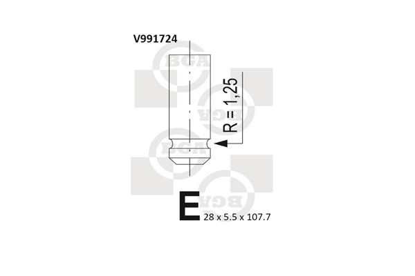 BGA V991724 Βαλβίδα εξαγωγής