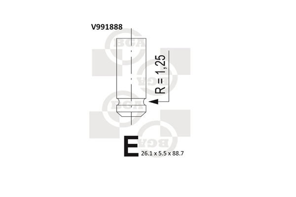 BGA V991888 Βαλβίδα εξαγωγής