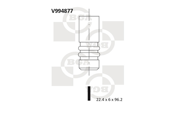 BGA V994877 Βαλβίδα εξαγωγής