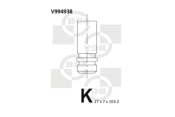 BGA V994938 Βαλβίδα εξαγωγής